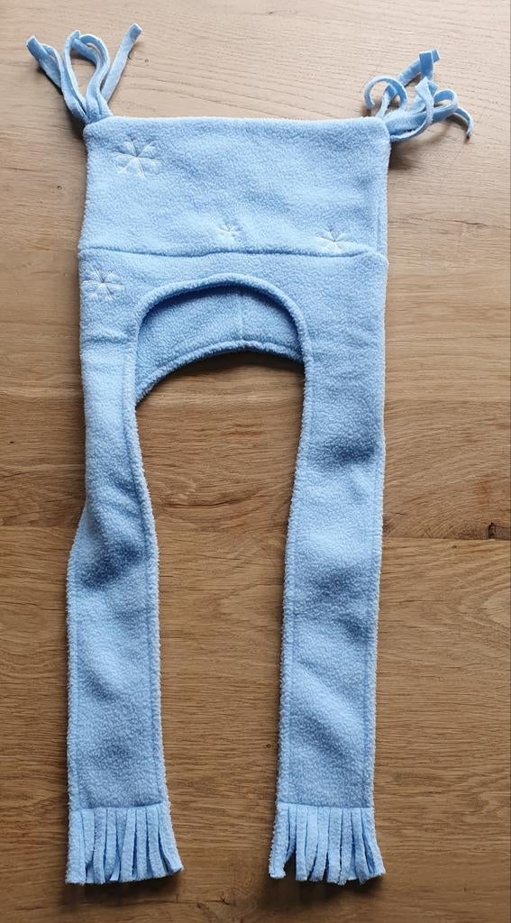 Gratis Kindermuts met Sjaal eraan Vast - Blauw Fleece, Ophalen, Nieuw, Nutrilon, Jongetje of Meisje
