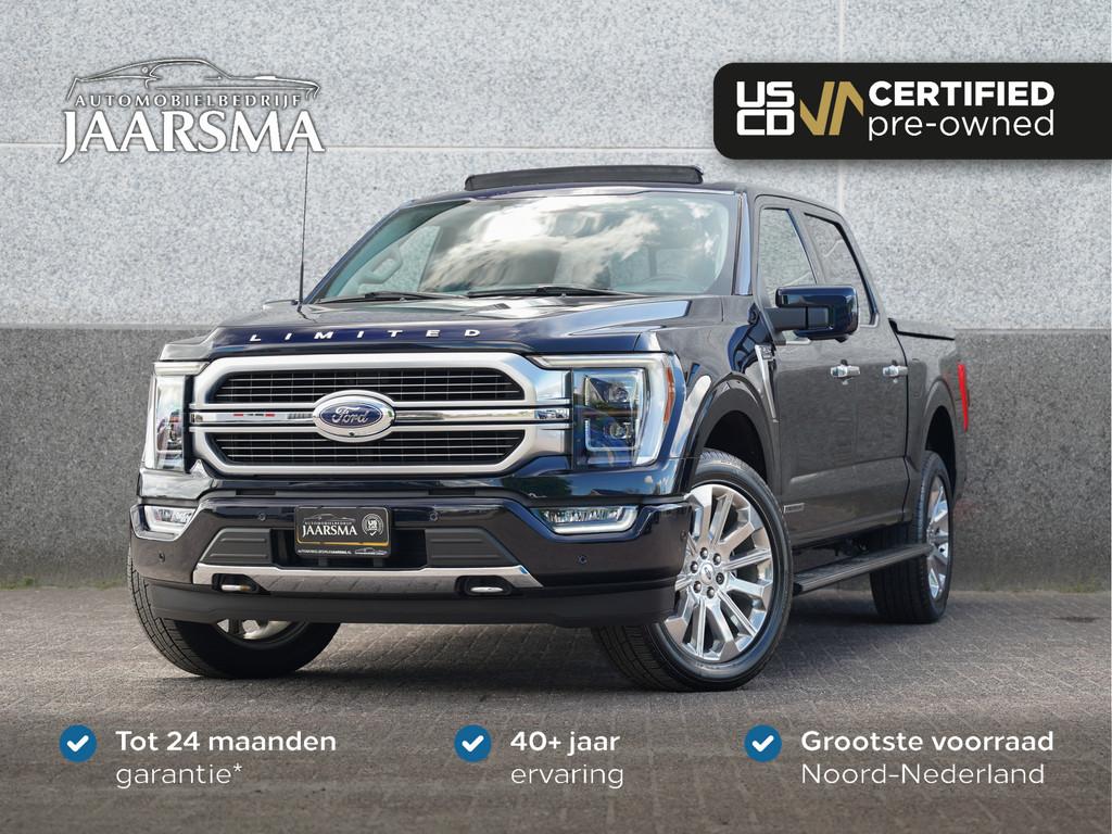 Ford USA F-150 Limited 430pk PowerBoost Full Hybrid SuperCre, Auto's, Ford Usa, Automaat, Euro 6, Blauw, F-150