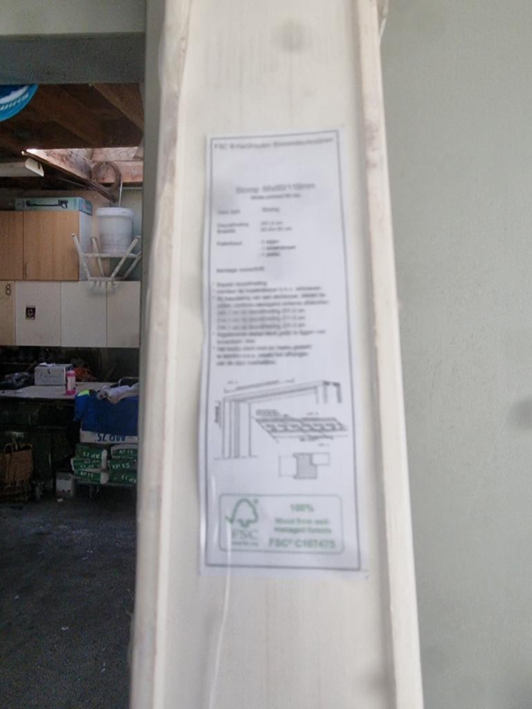 Kozijn hardhout nieuw, Ophalen, Nieuw, Buitendeur, 200 tot 215 cm