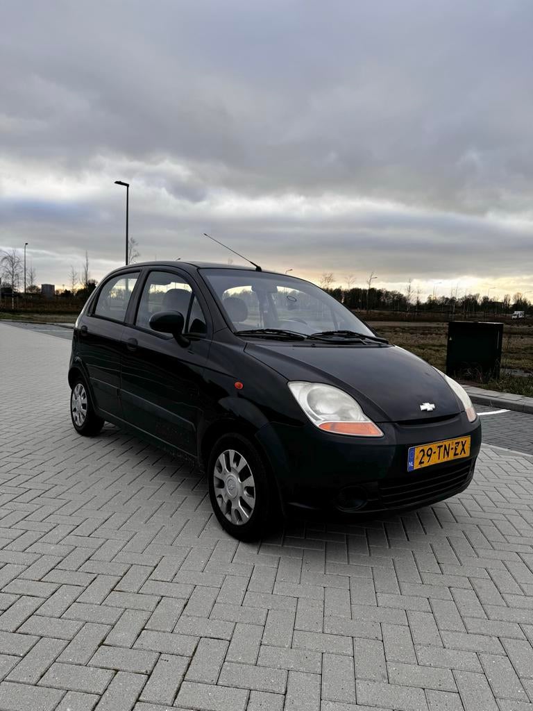 Betrouwbare Chevrolet Matiz 0.8 2006 Zwart, Voorwielaandrijving, Zwart, Origineel Nederlands, 19 km/l