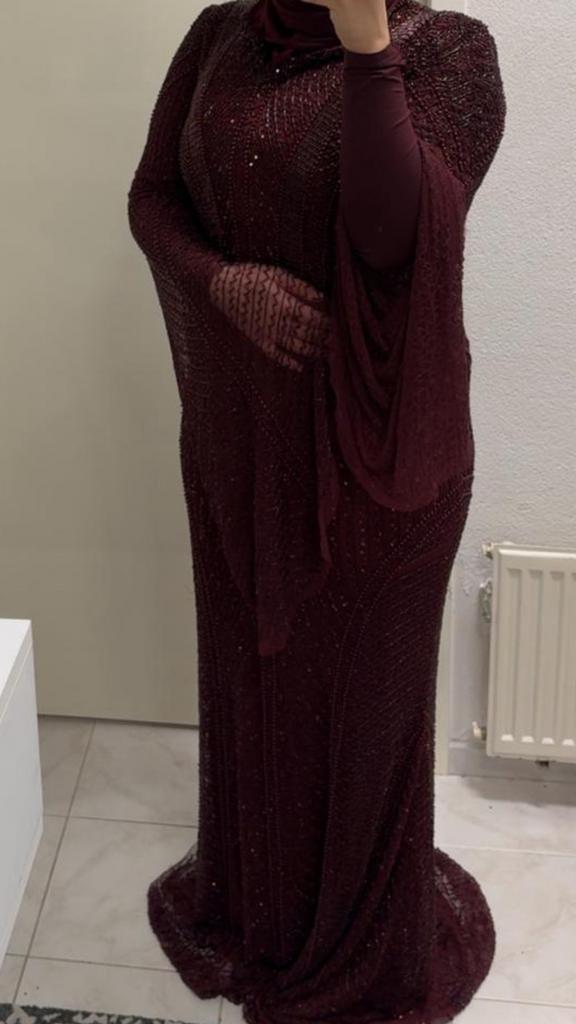 Abiye Bordo, Kleding | Dames, Ophalen of Verzenden, Zo goed als nieuw, Galajurk