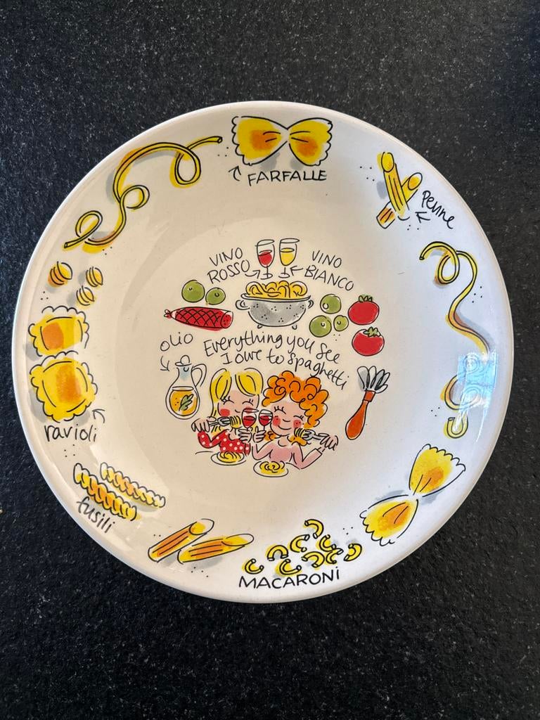 Blond Amsterdam Pastabord - Alles wat je ziet dank ik aan sp, Huis en Inrichting, Keuken | Servies, Ophalen, Blond Amsterdam, Zo goed als nieuw