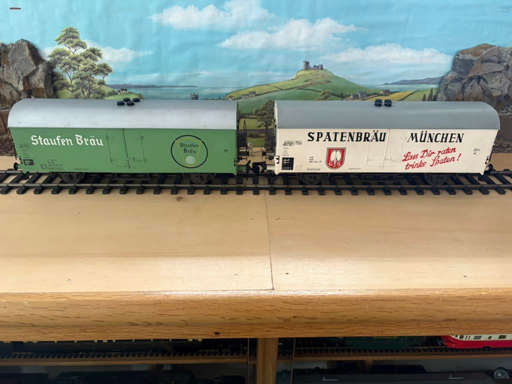 Rivarossi spoor 0 2x koelwagens, Hobby en Vrije tijd, Modeltreinen | Overige schalen, Overige merken, Verzenden, Gelijkstroom of Wisselstroom