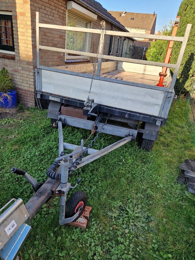 Schamel aanhangwagen met vaste kraan, Auto diversen, Ophalen of Verzenden, Gebruikt