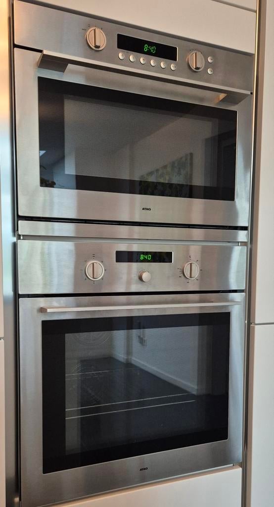 ATAG Inbouw Combi-magnetron en Heteluchtoven Set, Gebruikt, 60 cm of meer, Oven met grill, Inbouw