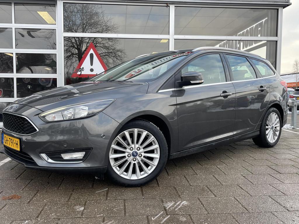 Ford Focus Wagon 1.0 First Edition /Cruise/Clima/Navi/2015/A, Gebruikt, Euro 6, Met garantie (alle), Origineel Nederlands