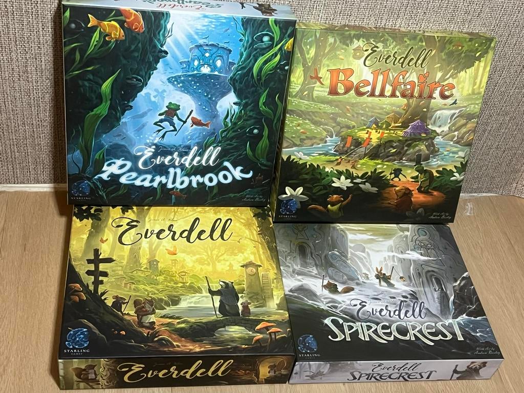 Everdell bordspel met uitbreidingen, Ophalen of Verzenden, Zo goed als nieuw