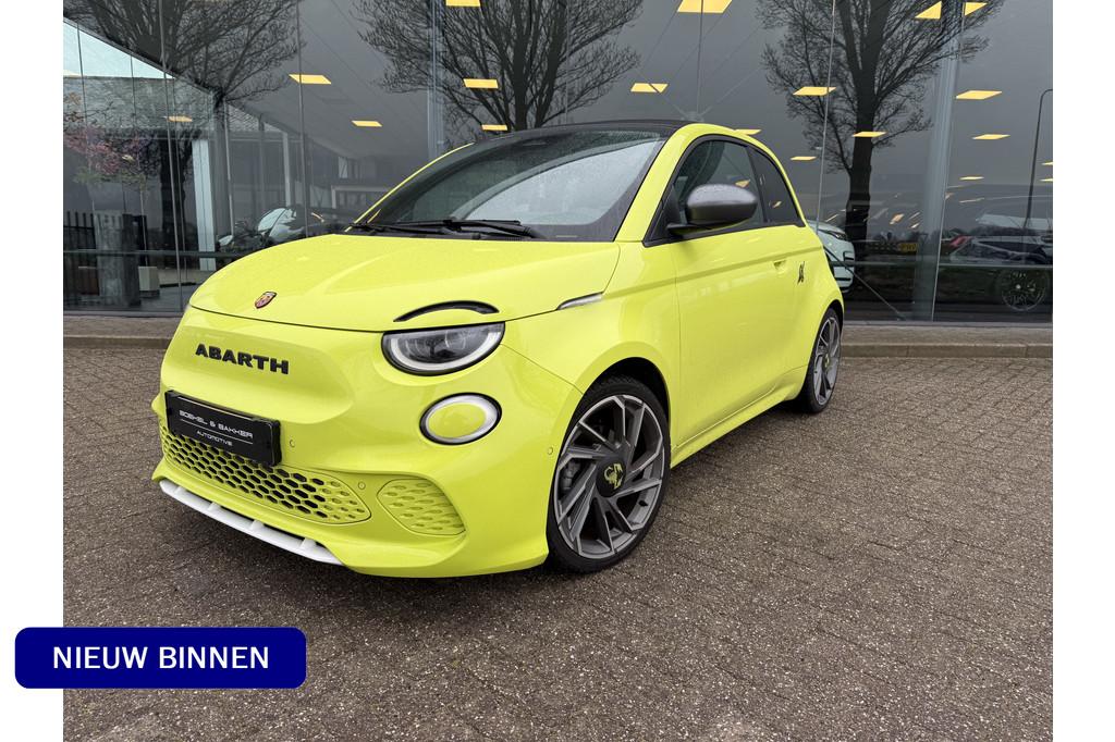 Fiat 500 Abarth Turismo 42 kWh Cabriolet WLTP rijbereik tot, Auto's, 12 maanden, Gebruikt, Zwart, Overige kleuren
