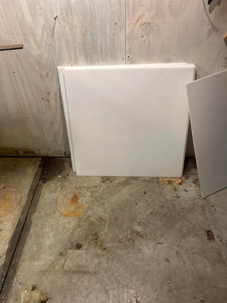 Plexiglas wit doorzichtig, diverse maten, Ophalen, Minder dan 20 mm, B, Overige materialen