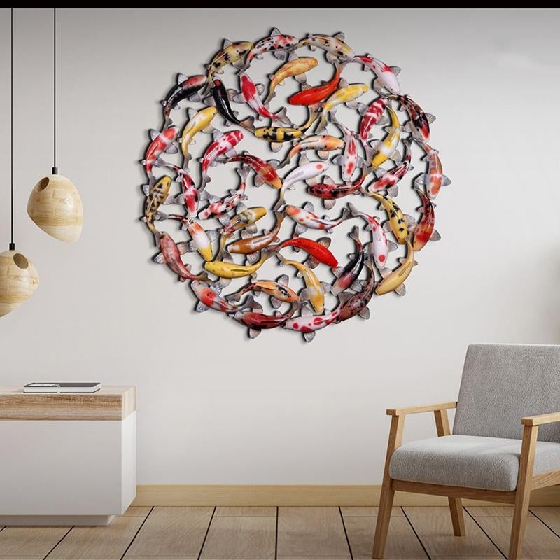 Koi Zen Wall Art – 160 cm – Koi Karper, Ophalen, Nieuw, Overige typen