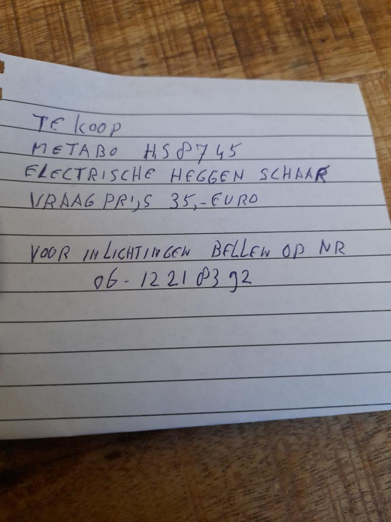 Tekoop 2 elektrische heggenscharen, Ophalen, Gebruikt, Elektrisch