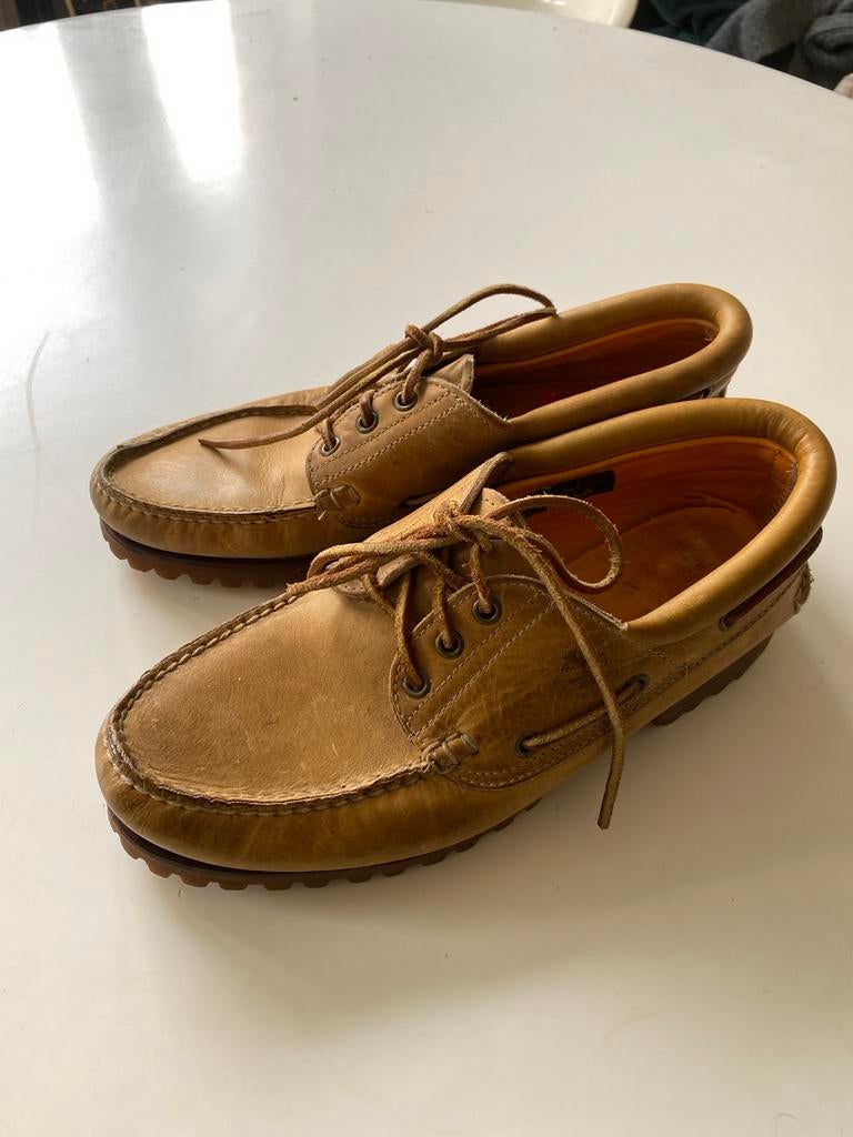 Timberland Authentics 3-Eye Classic Lug - US 9 W / EU 43, Bruin, Ophalen of Verzenden, Zo goed als nieuw, Veterschoenen