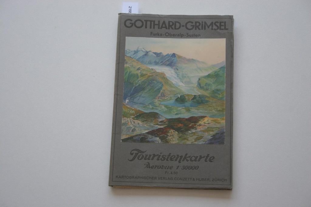 Gotthard-Grimsel Furka-Oberalp-Susten Touristenkarte Aerovue, Ophalen of Verzenden, Gebruikt, Trein, Boek of Tijdschrift