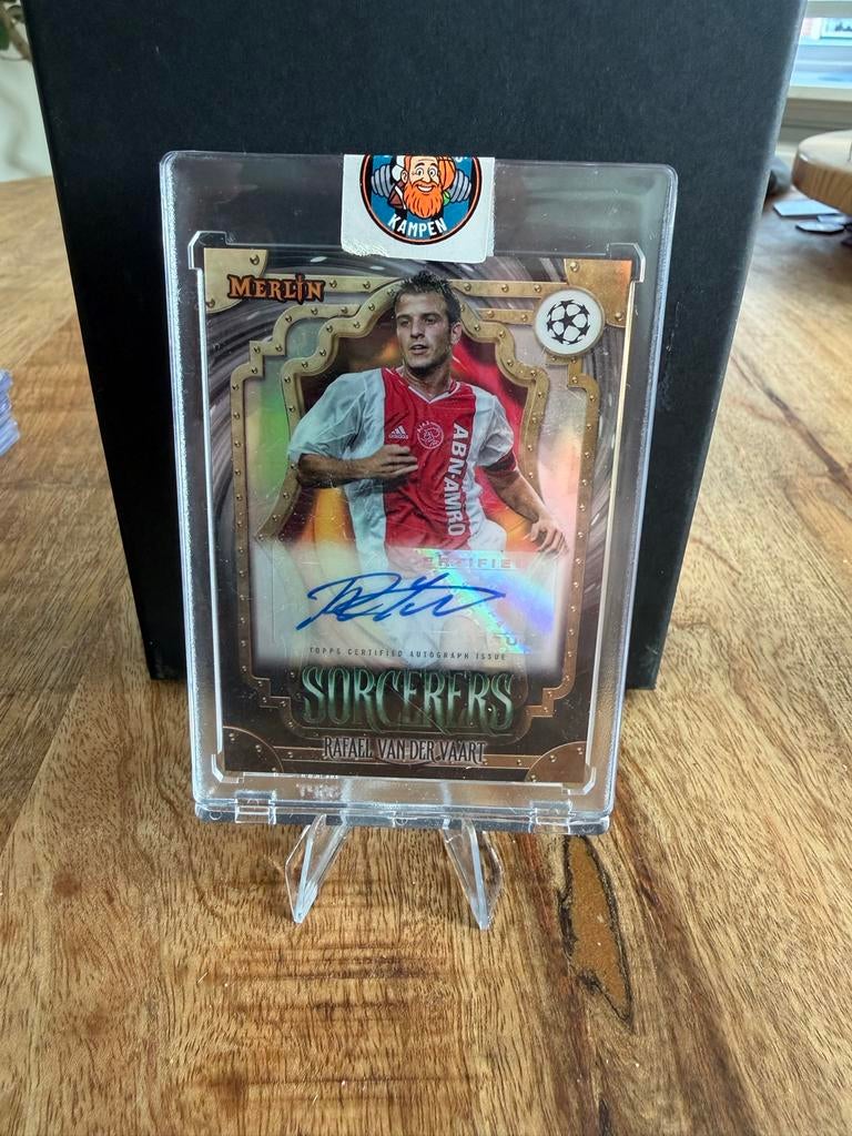Rafael van der Vaart Topps Merlin Sorcerers Autograph Card, Ophalen, Zo goed als nieuw, Ajax, Spelerskaart