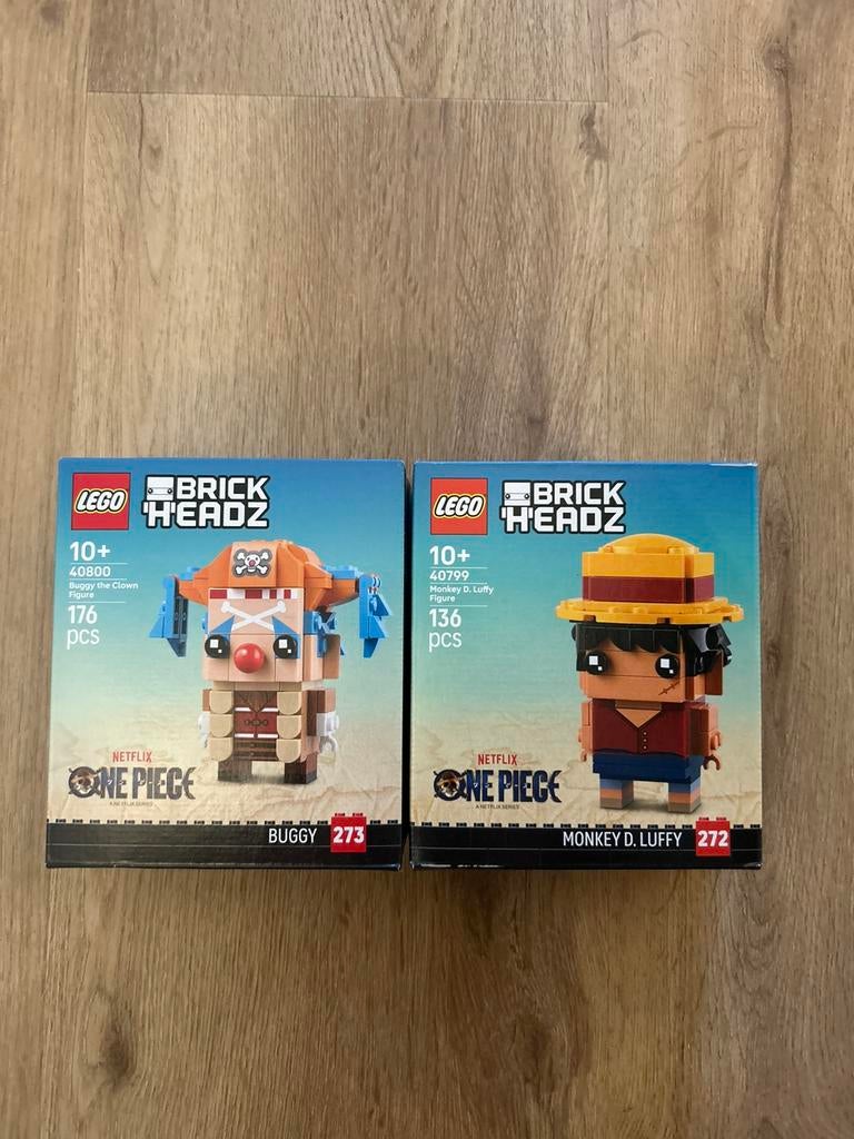 Lego Brickheadz One Piece Buggy & Monkey D. Luffy, Ophalen of Verzenden, Zo goed als nieuw