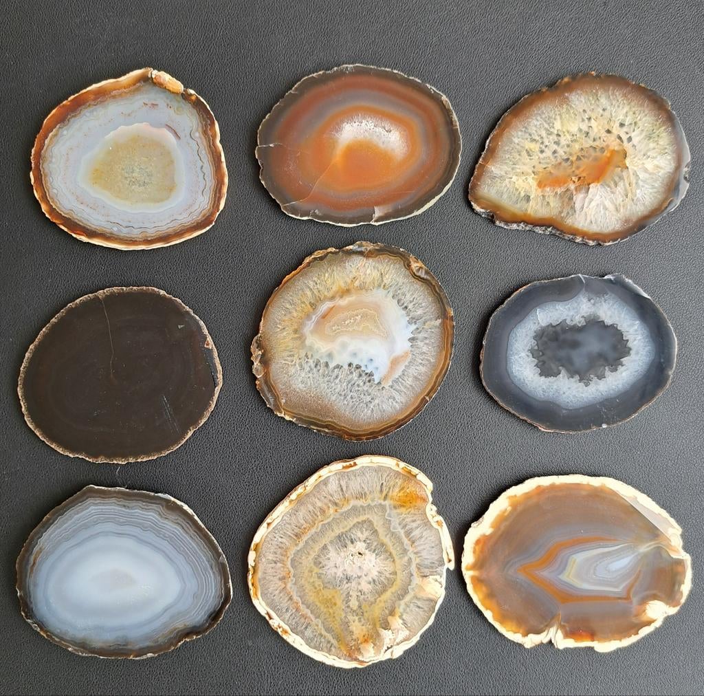 Natuurlijke Agaatschijven edelsteen Agaatschijf edelstenen, Ophalen of Verzenden