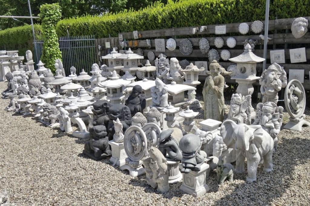 Japanse Boeddha's pagode rankei lantaarns 1, Tuin en Terras, Ophalen, Nieuw, Beton, Overige typen