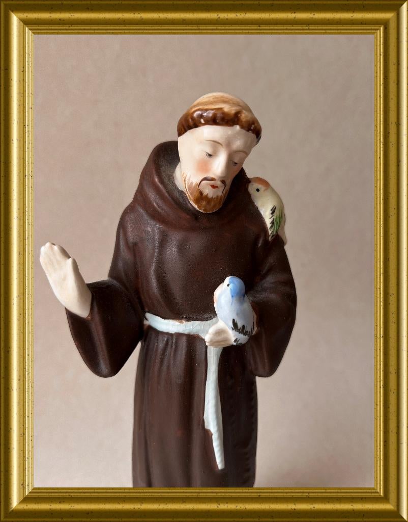 Oud beeldje: Franciscus met vogels, Ophalen of Verzenden