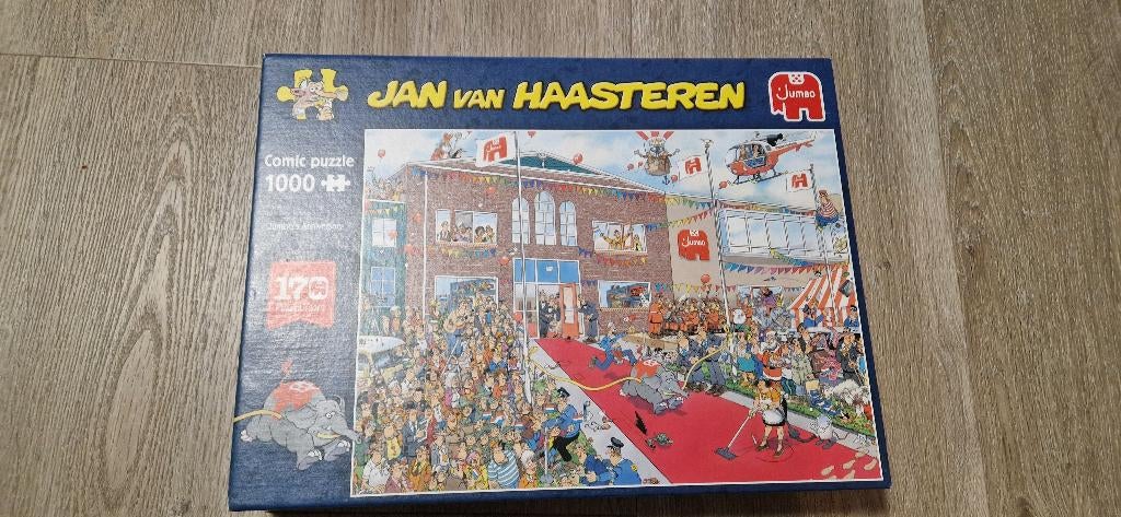 Jan van Haasteren Jumbo's Anniversary, Ophalen of Verzenden, 500 t/m 1500 stukjes, Zo goed als nieuw, Legpuzzel