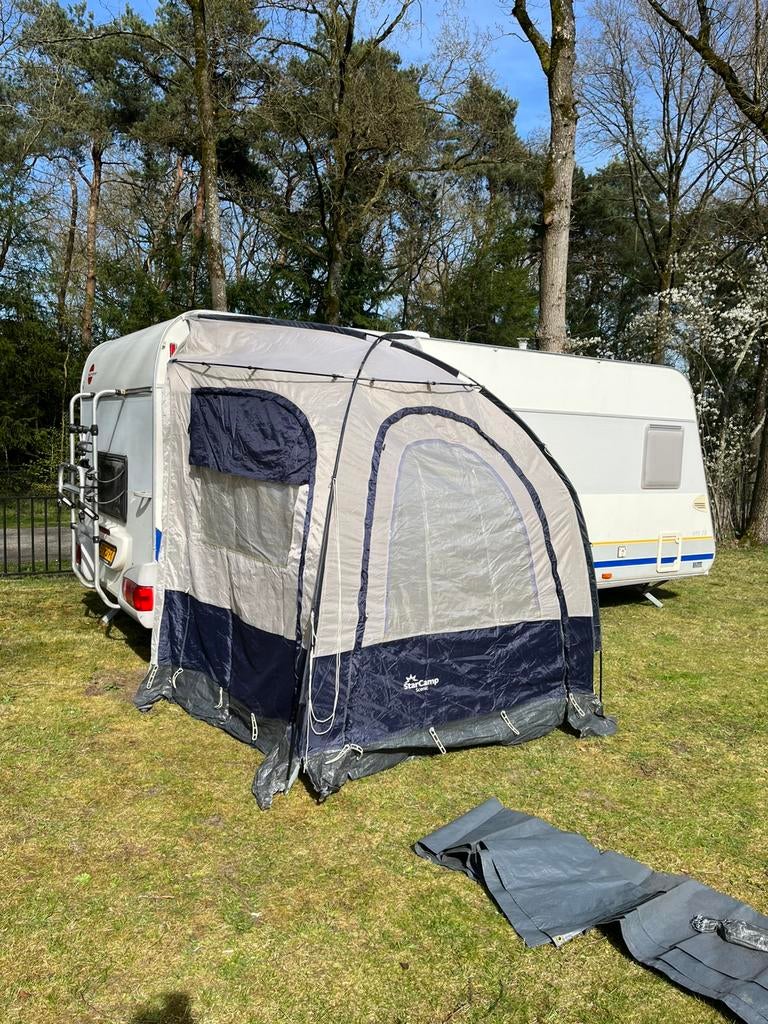 Lichtgewicht klompenhok voortent universeel schuurtent, Caravans en Kamperen, Tenten, Ophalen of Verzenden, Gebruikt, Tot en met 2