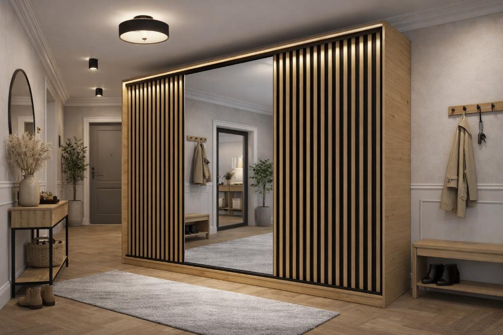 KLEDINGKAST MET TRANSPORT EN MONTAGE