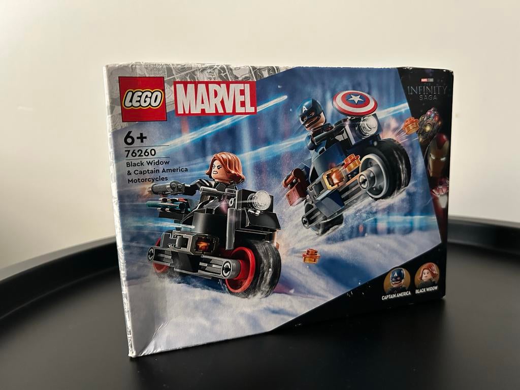 LEGO Marvel 76260 Black Widow & Captain America Motoren, Ophalen of Verzenden, Nieuw, Complete set, Lego