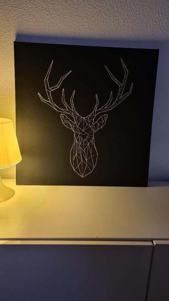 Wanddecoratie hertenkop Ikea, Ophalen, Zo goed als nieuw
