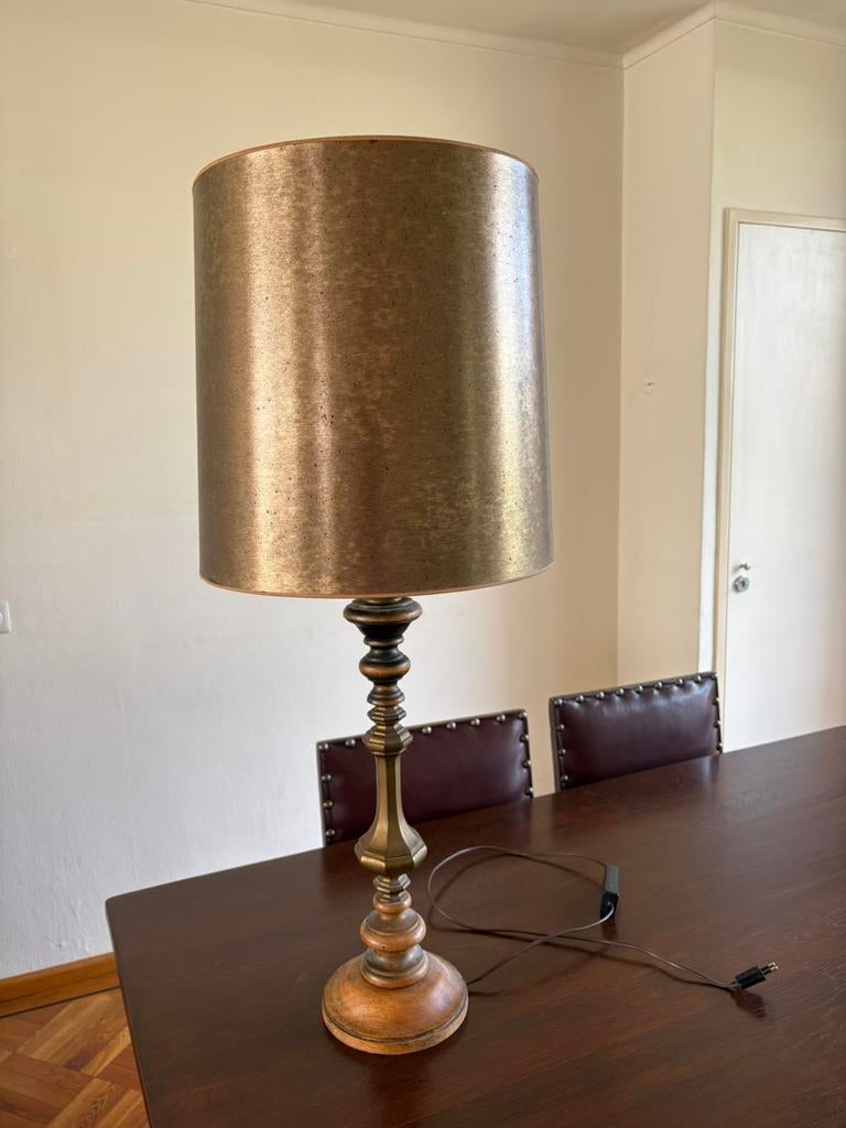 Staande schemerlamp met dimmer, Huis en Inrichting, Lampen | Tafellampen, Ophalen, Zo goed als nieuw, 75 cm of meer