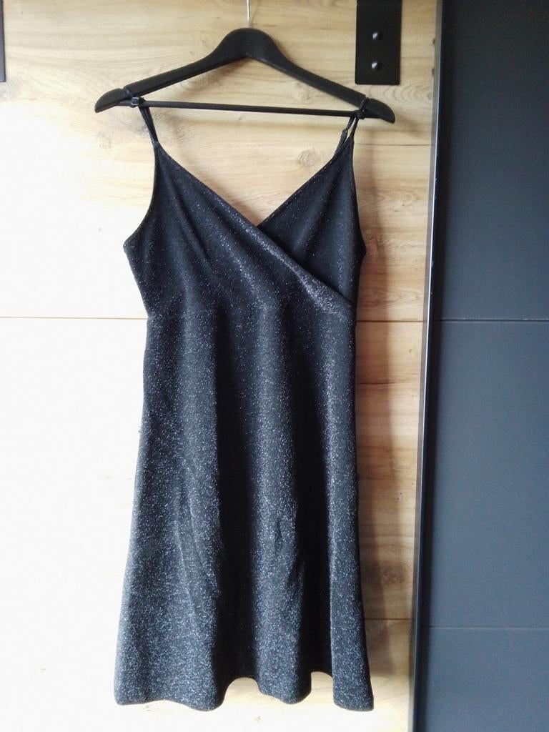 COOLCAT cocktailjurk maat M zwart met glitters, Ophalen of Verzenden