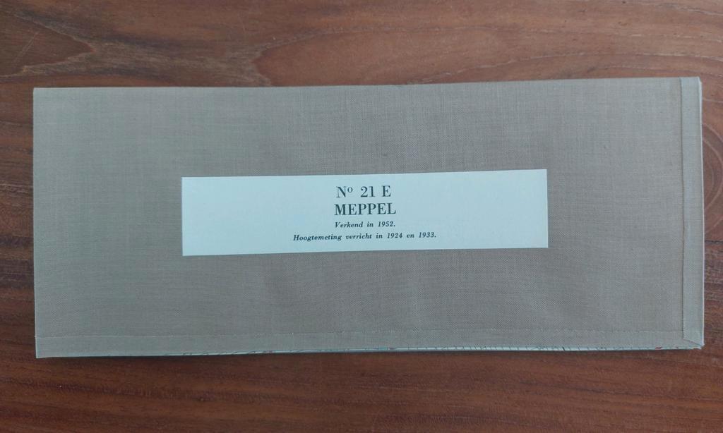 21E stafkaart uit 1954 Meppel Zwartsluis Staphorst Rouveen, Ophalen of Verzenden, 1800 tot 2000, Nederland, Staat de Nederlanden