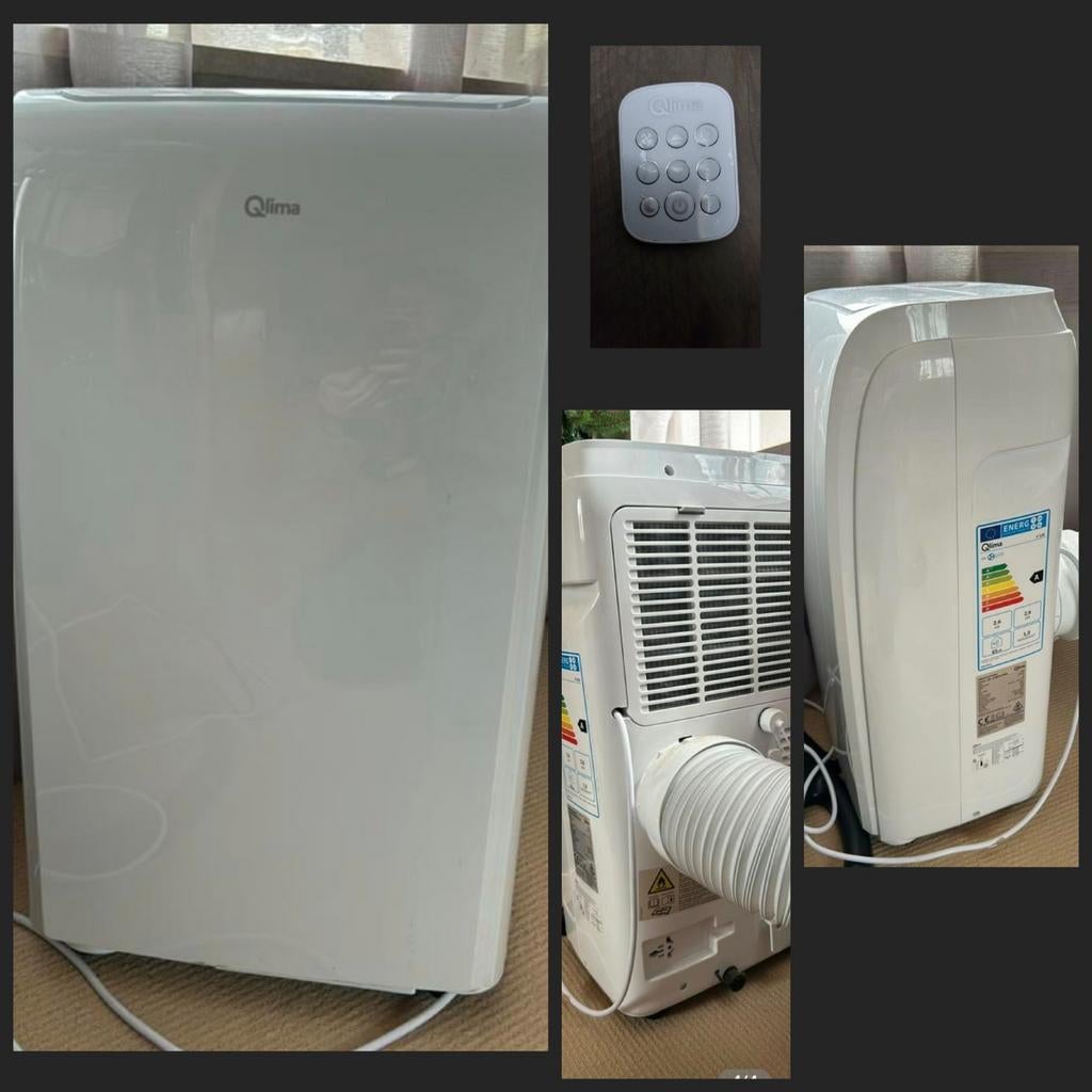 Mobiele airco Qlima ZGAN met afstandsbediening, Minder dan 60 m³, Ophalen of Verzenden, Zo goed als nieuw, Koelen en Ontvochtigen
