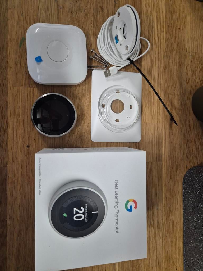 Google Nest Learning Thermostat, Doe-het-zelf en Verbouw, Ophalen of Verzenden, Slimme thermostaat, Zo goed als nieuw