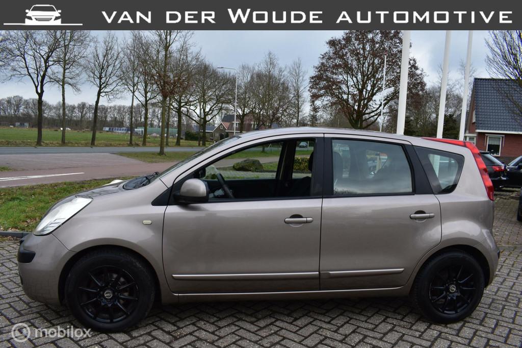 Nissan Note 1.4 Acenta '07 Clima|LM wielen|Trekhaak!, Voorwielaandrijving, Stof, 40 €/maand, 4 cilinders