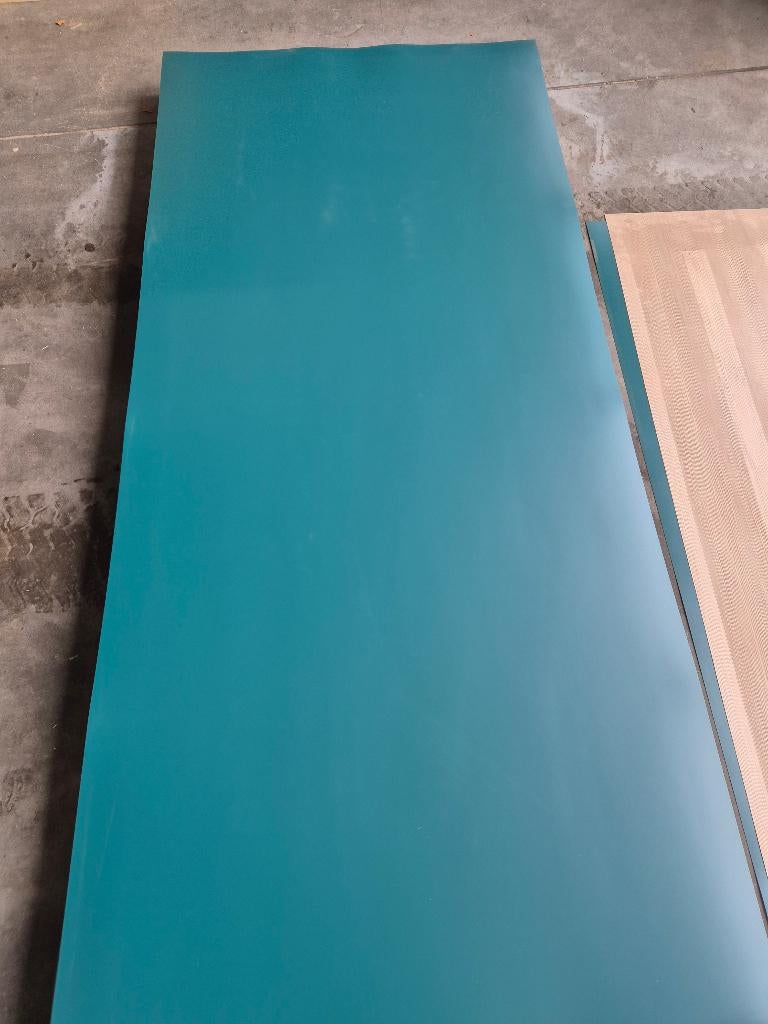 Resopal HPL fineer platen azuurblauw 305x132cm ( 567 ), Ophalen, HPL, Nieuw, Nb