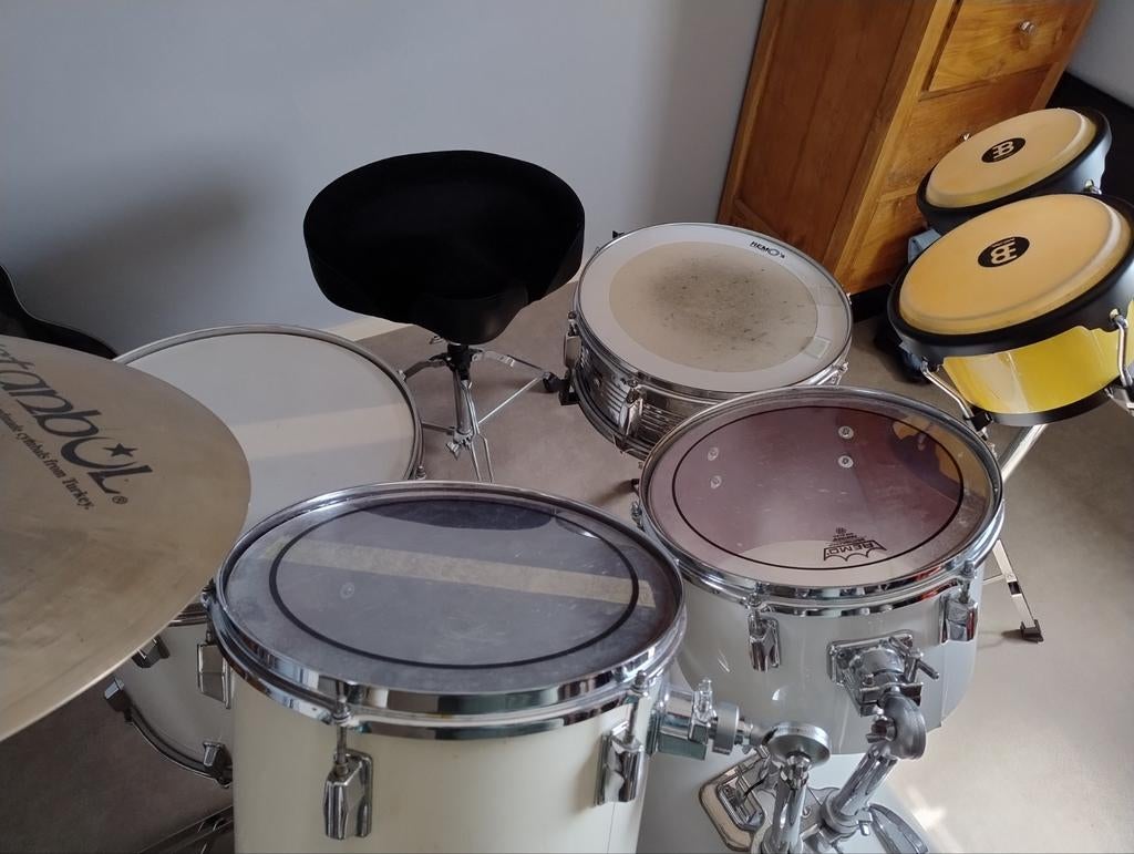 Shellset / bassdrum 18" / Remo Diplomat Fiberskin 18", Ophalen, Gebruikt, Pearl
