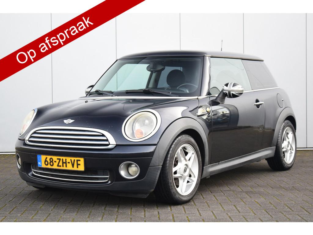 MINI Mini 1.4 One Pepper Airco Priv/Glass (bj 2008), Voorwielaandrijving, Stof, Gebruikt, Zwart