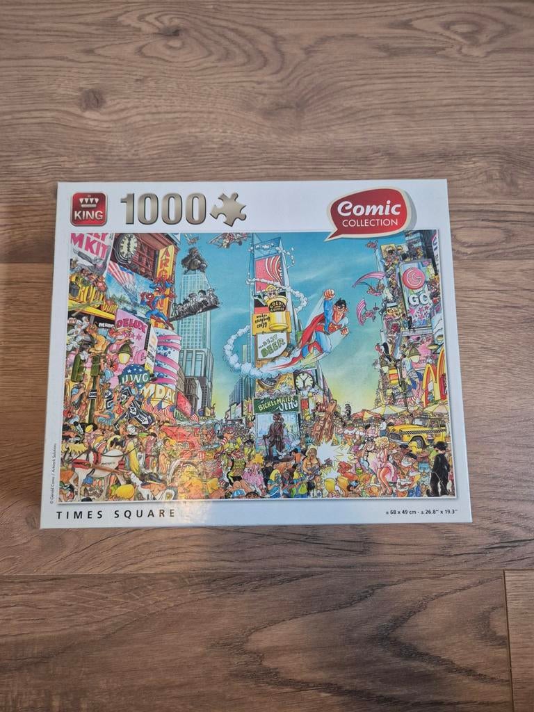 King puzzel 1000 stukjes Times Square, Ophalen of Verzenden, 500 t/m 1500 stukjes, Zo goed als nieuw, Legpuzzel