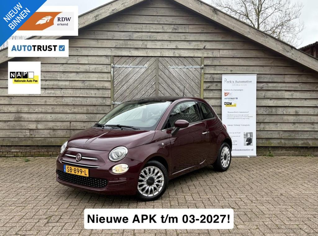 Fiat 500 0.9 TwinAir Turbo Lounge | Airco | Panoramadak | Cr, Voorwielaandrijving, Stof, Gebruikt, Origineel Nederlands