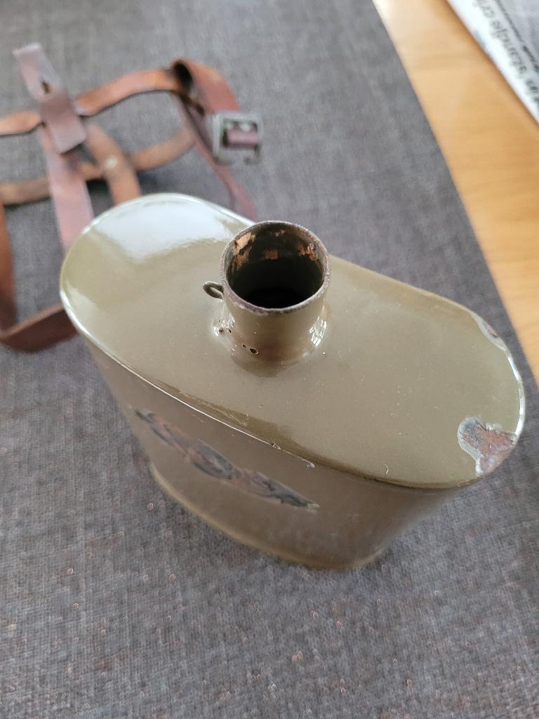 WWII Emaille veldfles GM 1943, Verzamelen, Militaria | Algemeen, Ophalen of Verzenden, Landmacht, Amerika, Overige typen