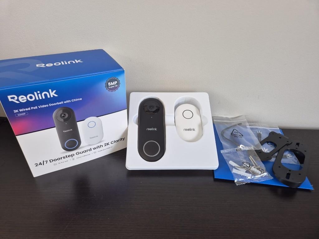 Reolink Video Deurbel, Ophalen of Verzenden, Bewegingsdetectiesensor, Zo goed als nieuw, Bedraad