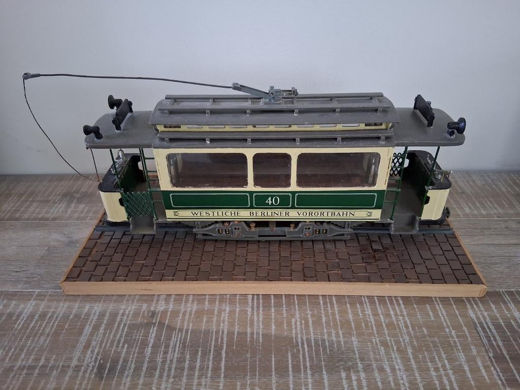 Te Koop Tram 'Westliche Berliner Vorortbahn' schaalmodel, Gebruikt, Gelijkstroom of Wisselstroom, Overige typen, Ophalen