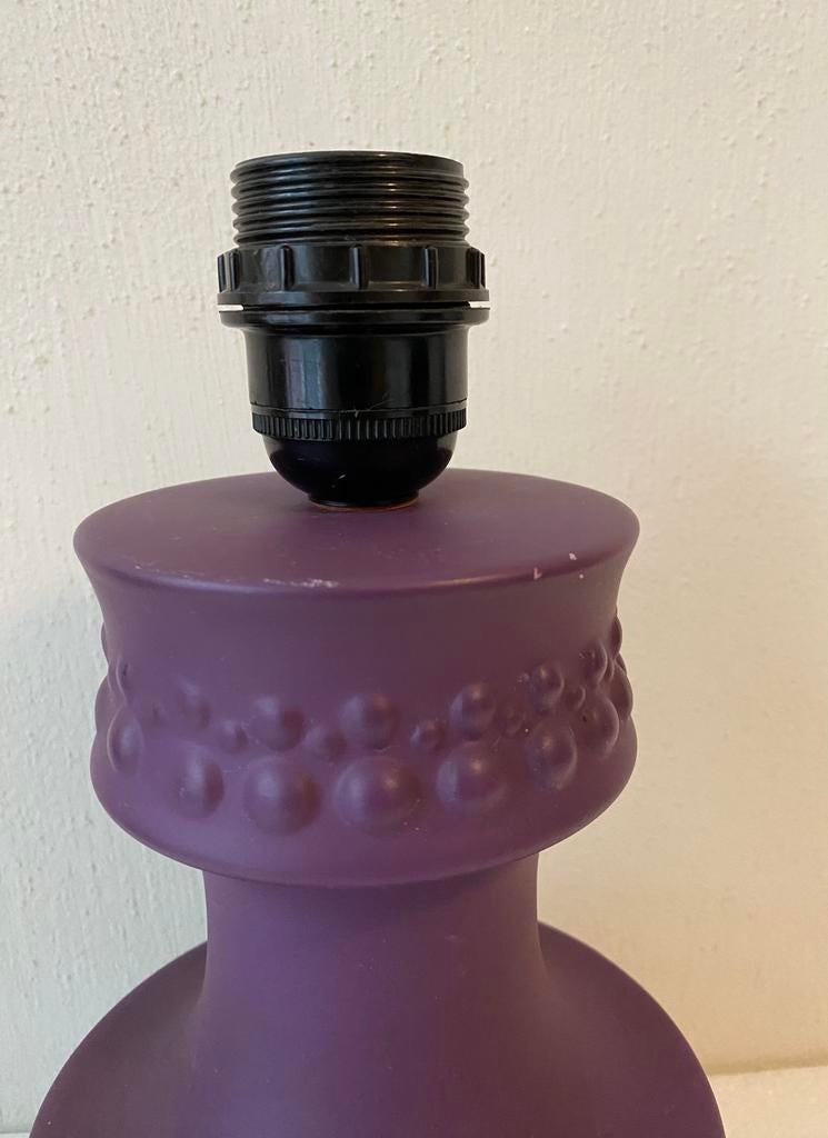 Modica Gouda paarse lampvoet / tafellamp , jaren 60, Overige materialen, Gebruikt, Jaren 60, Ophalen of Verzenden