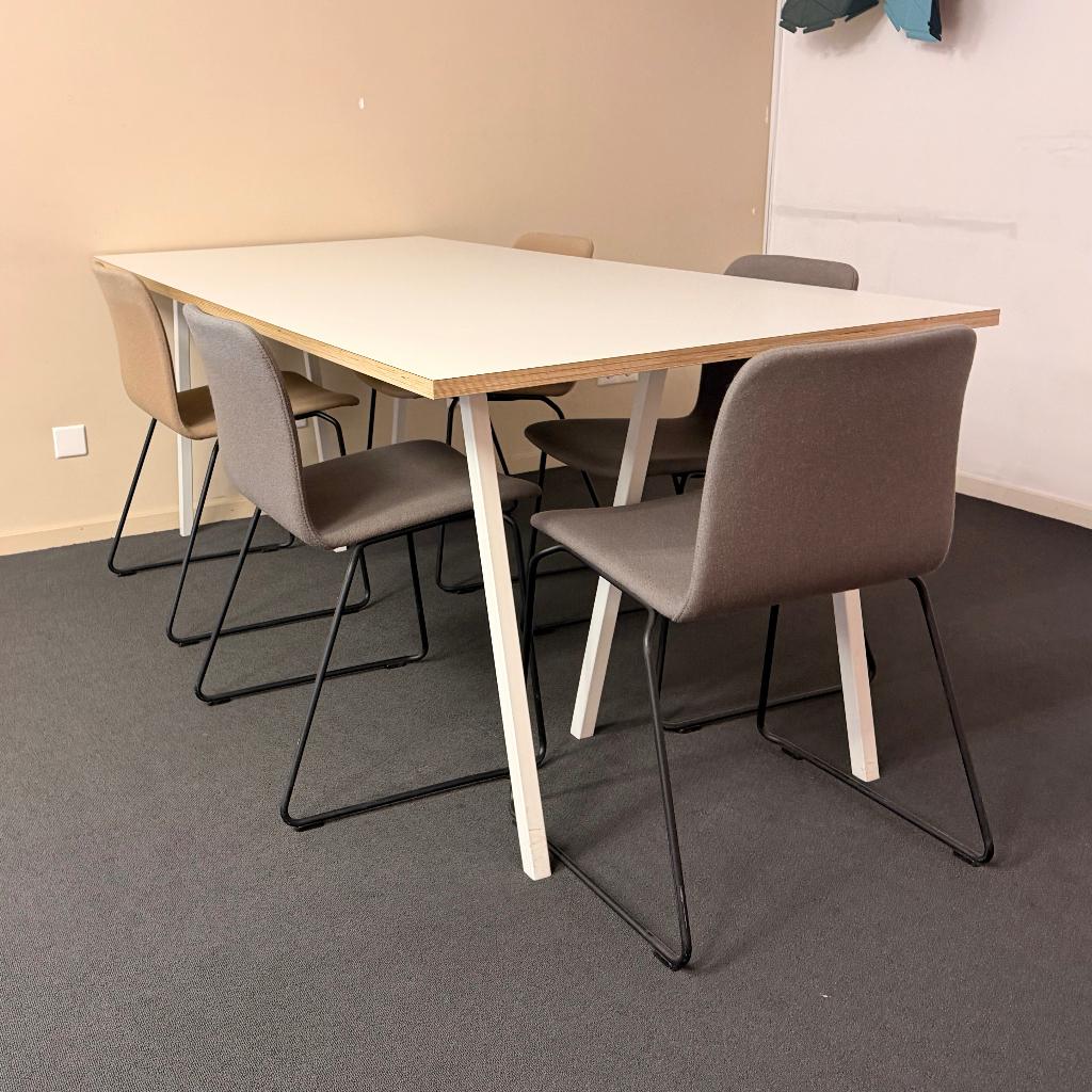 Hay Loop Stand Table wit 200cm x 92,5cm (tafel of bureau), Ophalen, Gebruikt, 200 cm of meer, Rechthoekig
