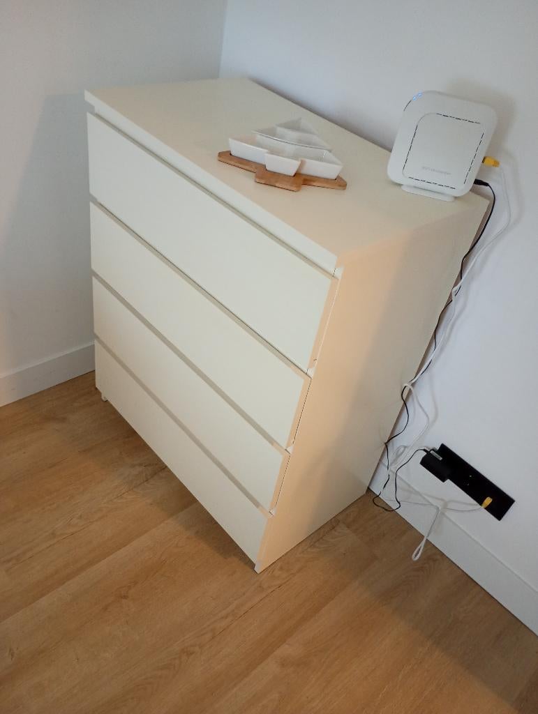 2 x Malm ladekast (IKEA). 4  lades hoog, Huis en Inrichting, Kasten | Ladekasten, Gebruikt, Minder dan 100 cm, 50 tot 100 cm, 25 tot 50 cm