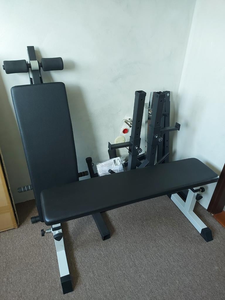 Fitnessbank en rek - Active Touch & Gorilla Sports, Ophalen, Zo goed als nieuw, Rug, Fitnessbank