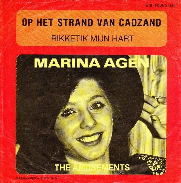 Vinylsingle marina agen gezocht, Ophalen of Verzenden, Zo goed als nieuw, Overige formaten, Levenslied of Smartlap