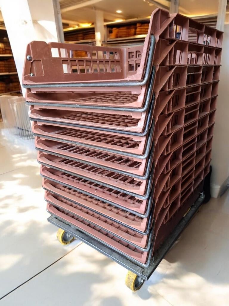 20 broban kratten met dolly, Doe-het-zelf en Verbouw, Ophalen, 40 tot 60 cm, 50 tot 75 cm, Krat