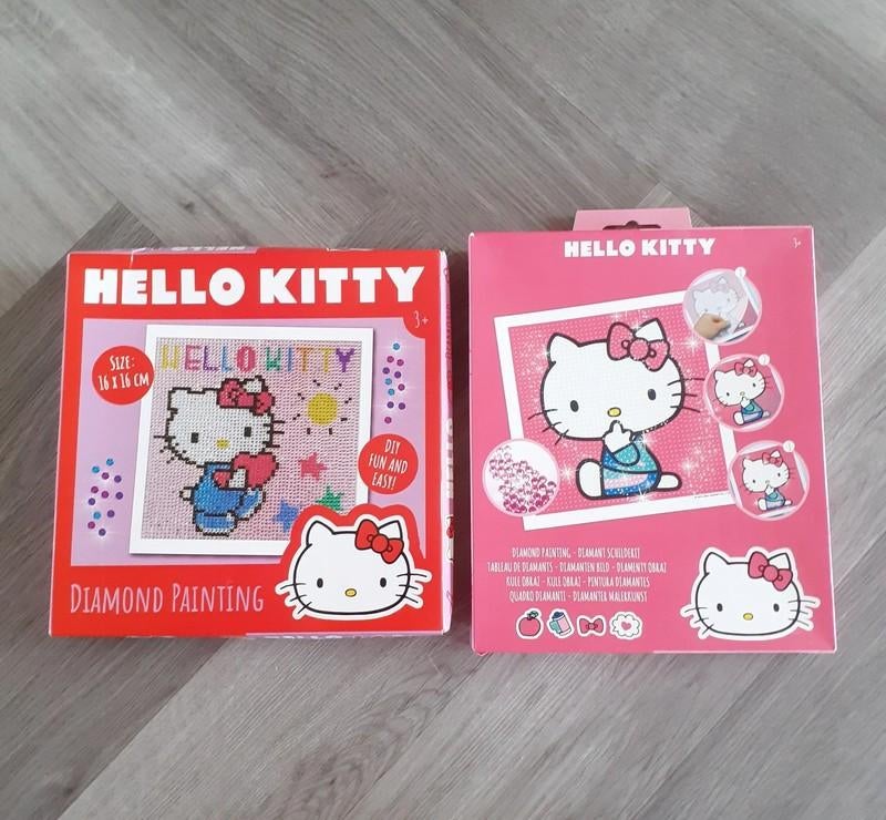 Diamond Painting Hello Kitty 2x (NIEUW), Roze, Nieuw, Ophalen of Verzenden, Hama