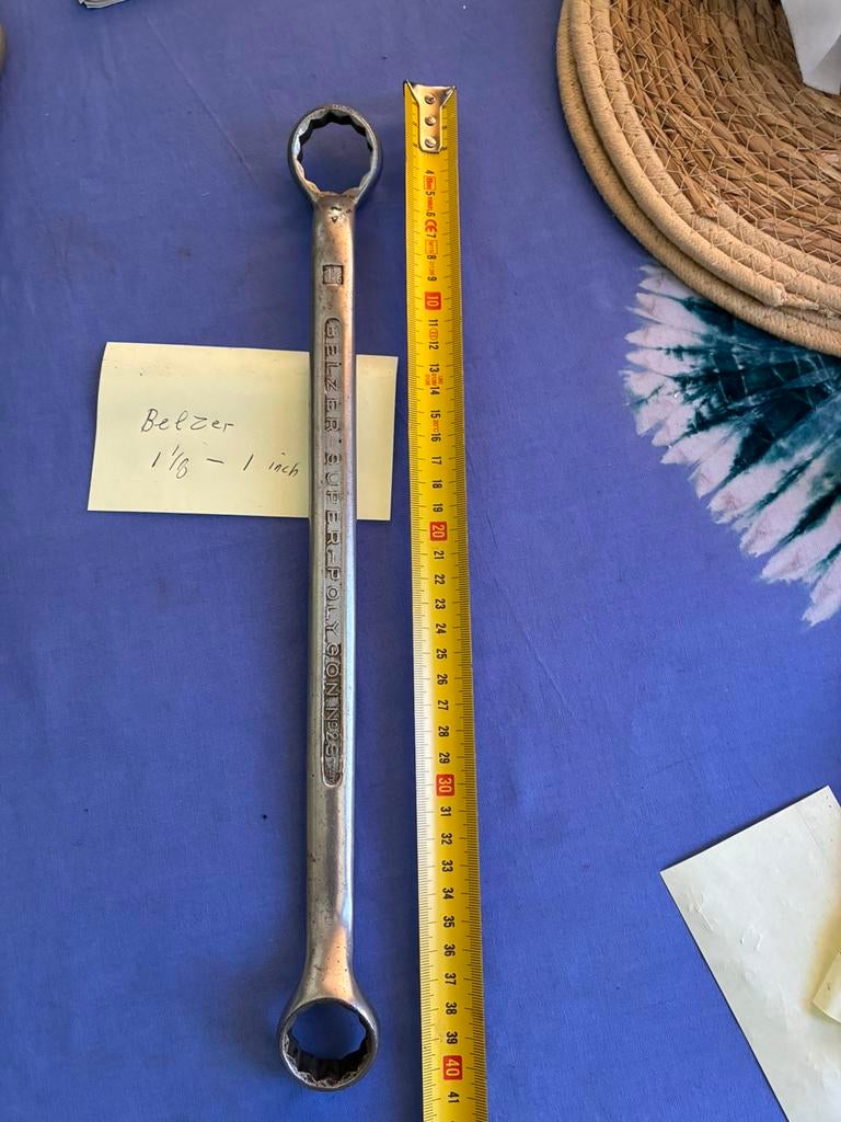 Belzer ringsleutel 1 1/8 - 1 inch ringsleutel, Doe-het-zelf en Verbouw, Ophalen of Verzenden