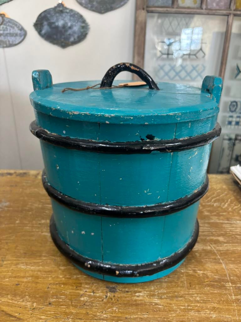 Zweedse blauwe ton carlotte antiek en brocante, Antiek en Kunst, Ophalen of Verzenden